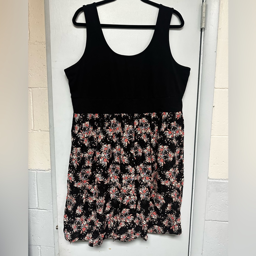 Torrid Floral Black tank Dress